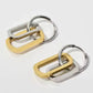 Aretes de Eslabones Bicolor