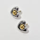 Aretes de Corazón Bicolor