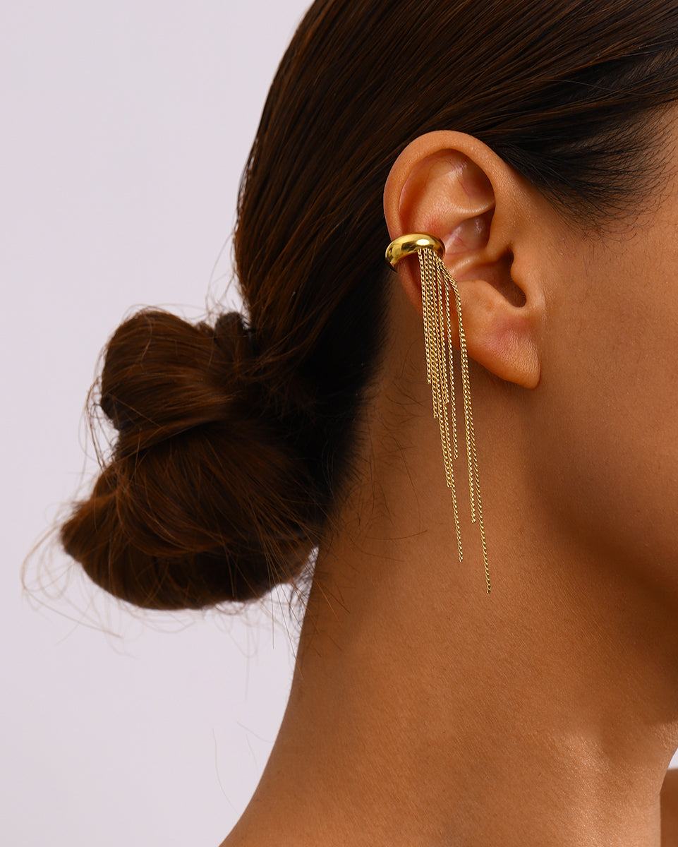 Gala Drop Chain Ear Cuff