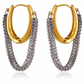 Aretes Mixed Metal Chain