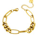 Pulsera de eslabones, color dorado