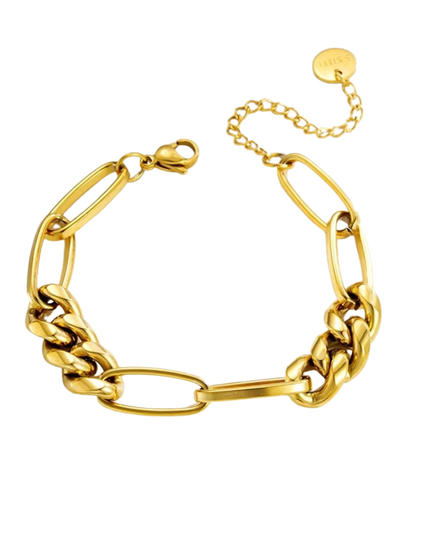 Pulsera de eslabones, color dorado