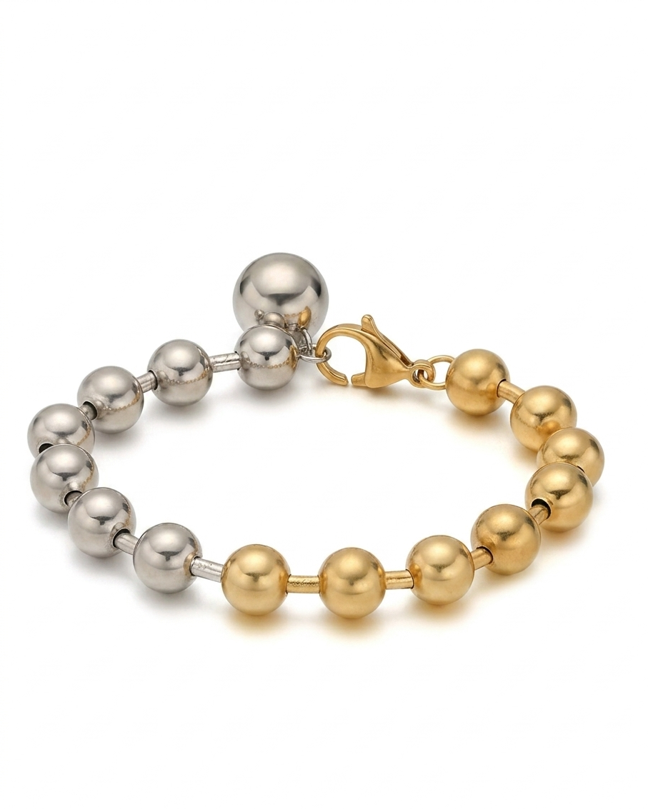 Pulsera de Cuentas Bicolor