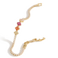 Pulsera Tennis con Flores de Cristal de Colores