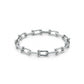 Pulsera de Eslabones U-Link en Tono Plateado