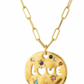 Collar de Eslabones con Medallón Love