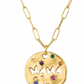 Collar de Eslabones con Medallón Mamá