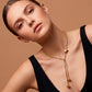 Collar statement de estrella, acero inoxidable