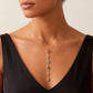 Collar plateado de piedra zirconia en colores verde, rosa, azul, rojo, naranja, tipo ajustable.