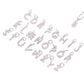 Dije Pavé Silver Letra