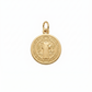 Medalla de San Benito con inscripciones en relieve en oro
