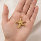 Dije estrella de mar con textura orgánica en relieve