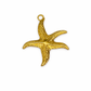 Dije estrella de mar con textura orgánica en relieve
