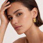 Aretes rectangulares con textura martillada