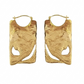 Aretes rectangulares con textura martillada