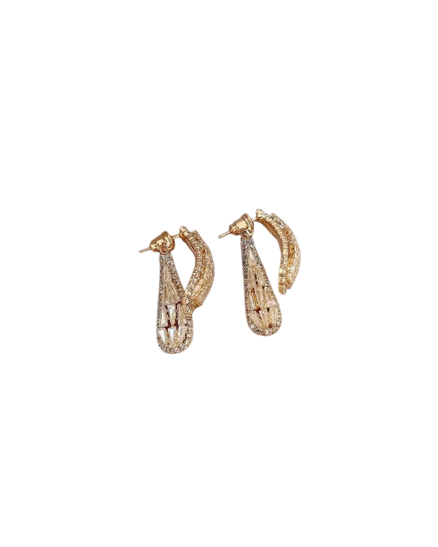 Aretes de Botón Curva