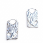 Aretes Plateados con Textura