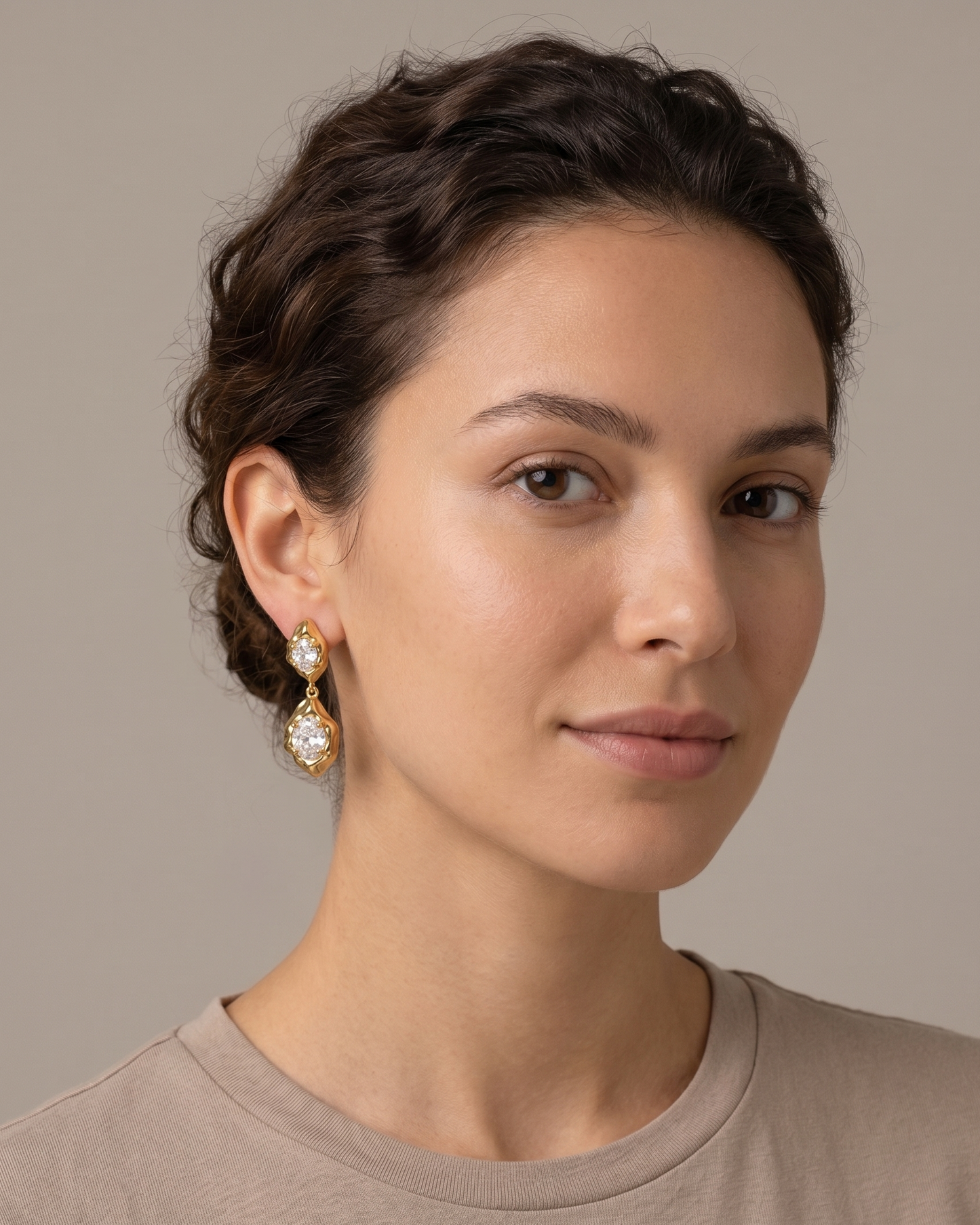 Aretes Colgantes con Cristales