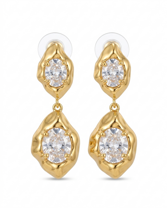Aretes Colgantes con Cristales