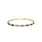 Pulsera Rígida con Cristales Multicolor
