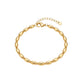 Pulsera Trenzada en Tono Dorado