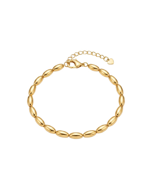 Pulsera Trenzada en Tono Dorado