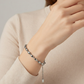 Pulsera Trenzada en Tono Plateado