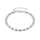 Pulsera Trenzada en Tono Plateado