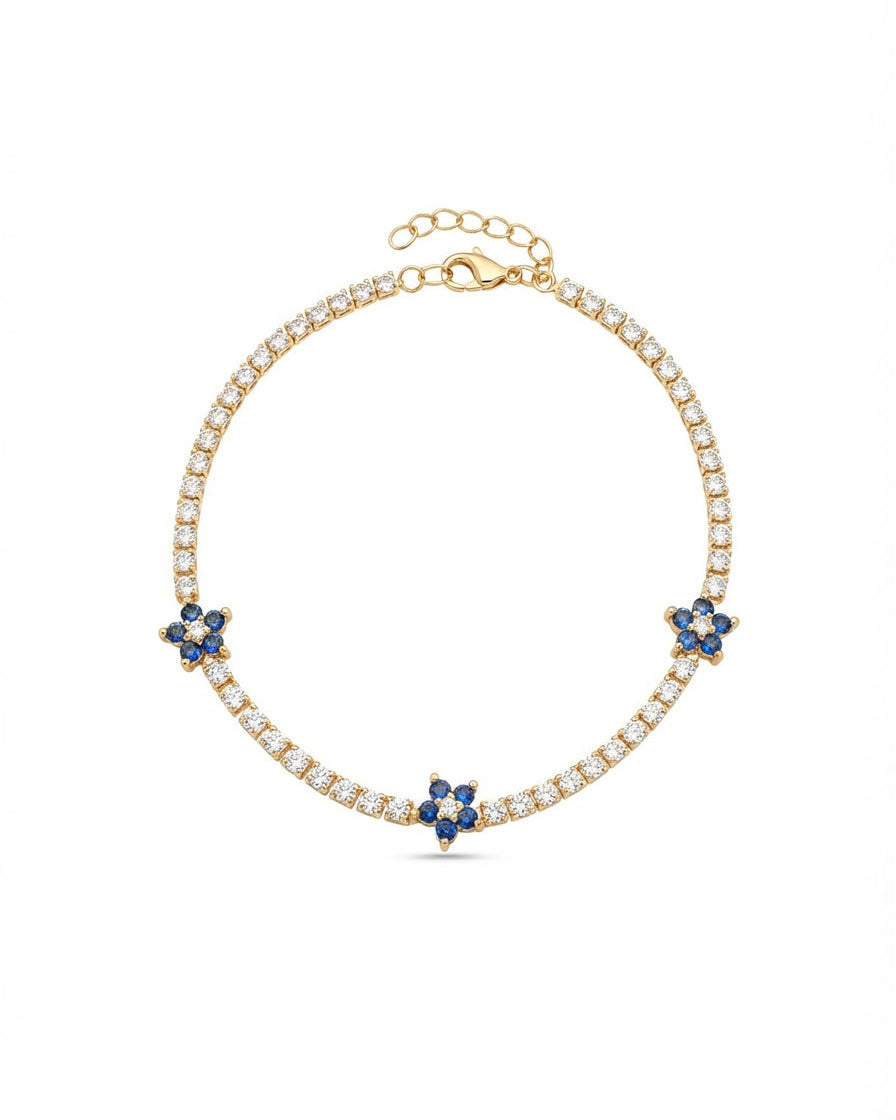 Pulsera Flor de Tennis