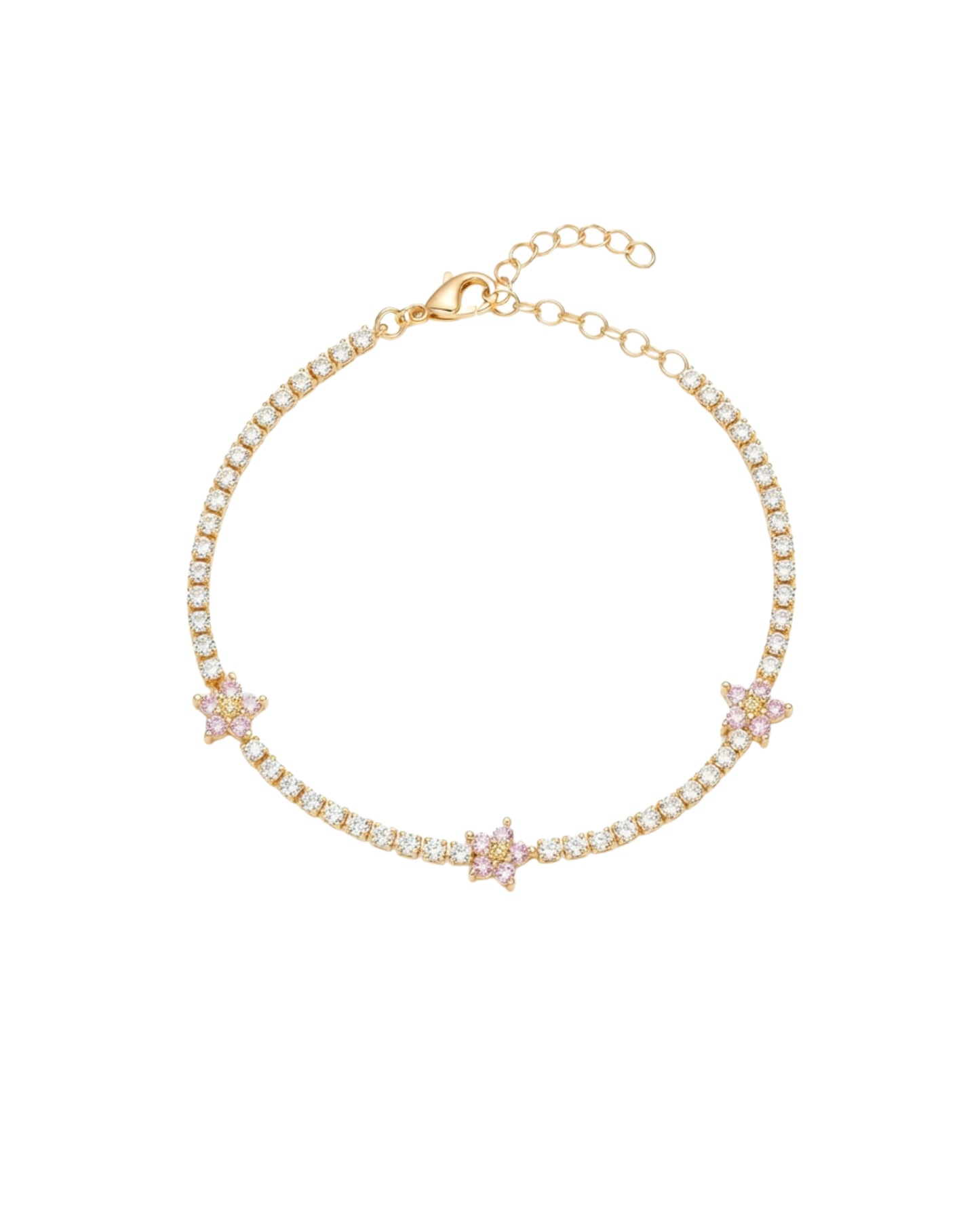 Pulsera Flor de Tennis