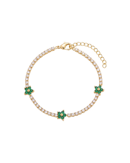 Pulsera Flor de Tennis