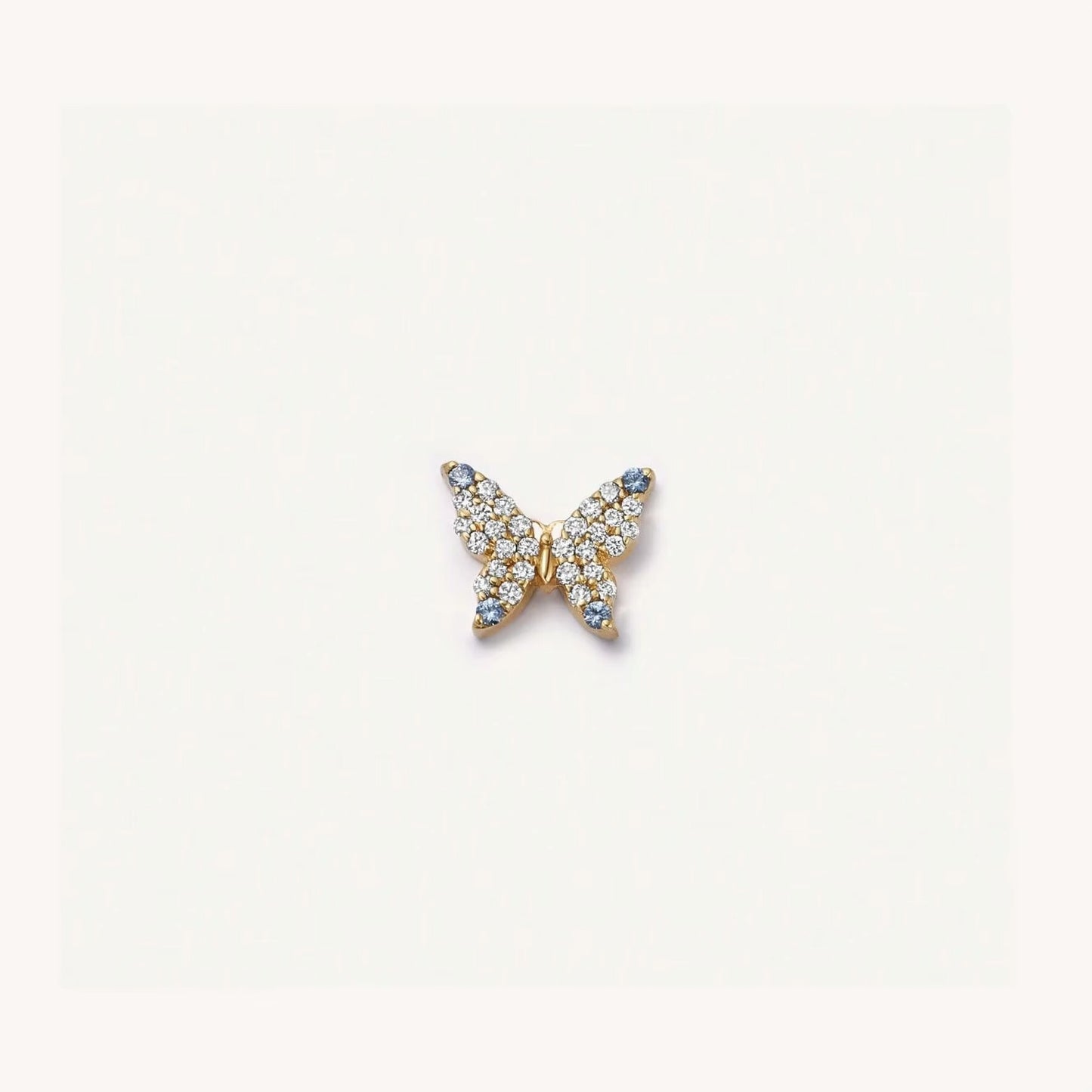 Dije de mariposa, color dorado