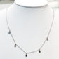 Collar de estaciones con gotas martilladas