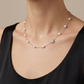 Collar de estaciones con perlas barrocas y estrella de mar