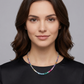 Collar de riviere con cristales multicolor