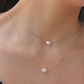 Collar elegante con perlas, de tipo ajustable