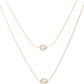Collar elegante con perlas, de tipo ajustable