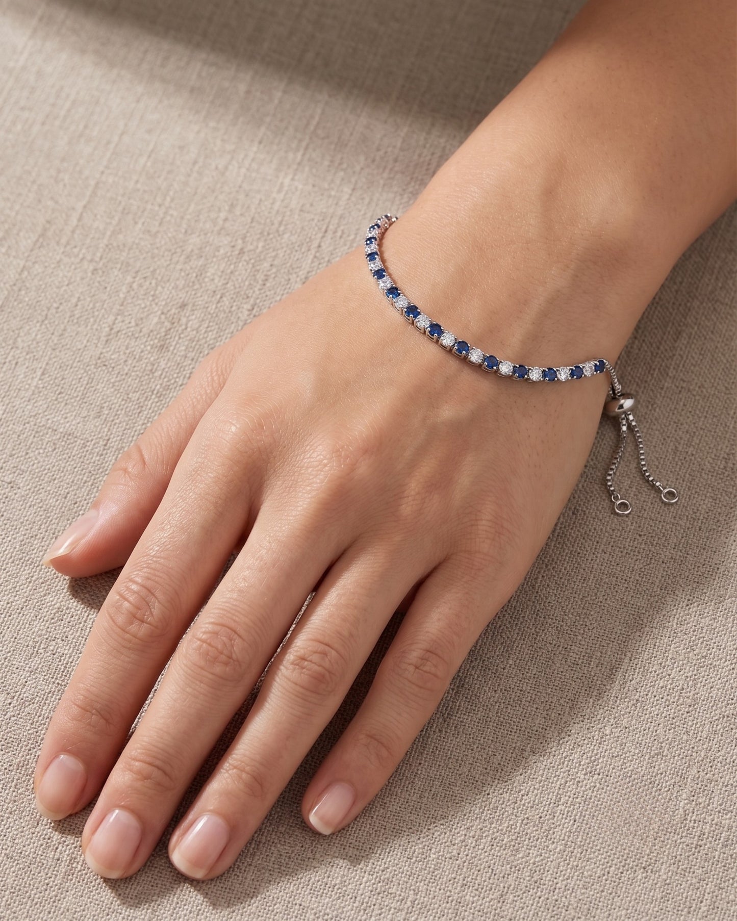 Pulsera Tennis Zafiro