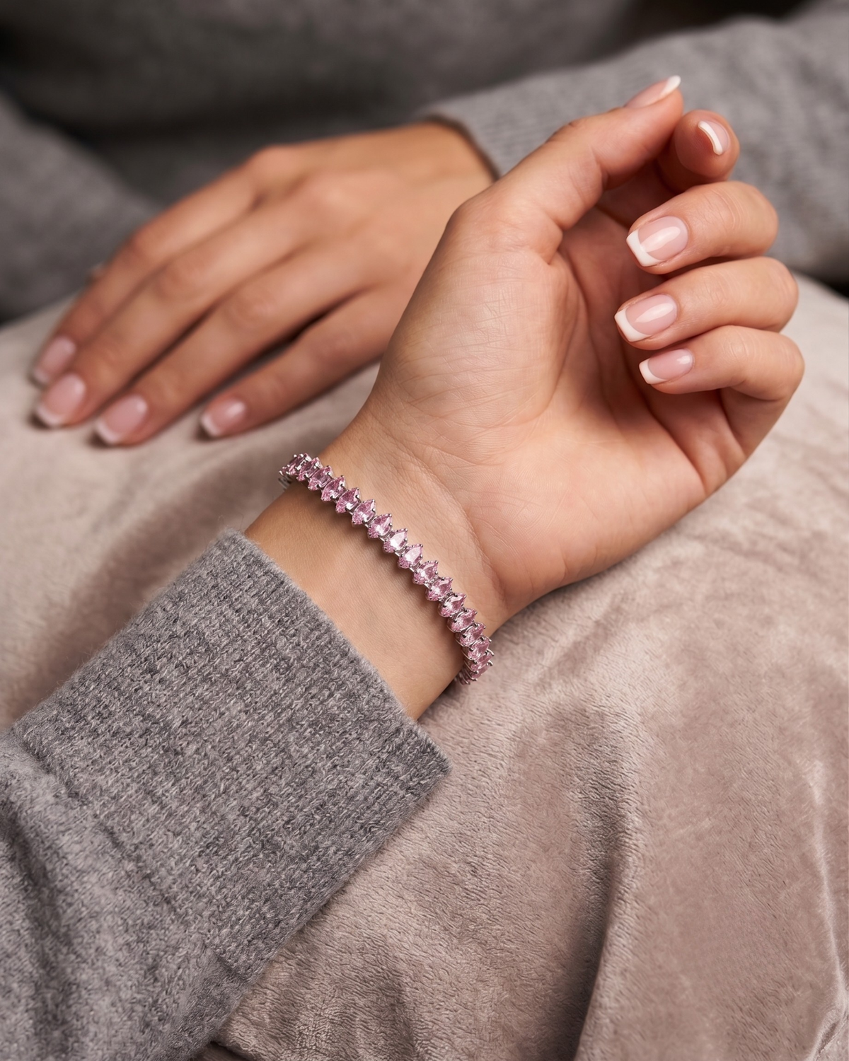 Pulsera Tennis Rosa Boreal