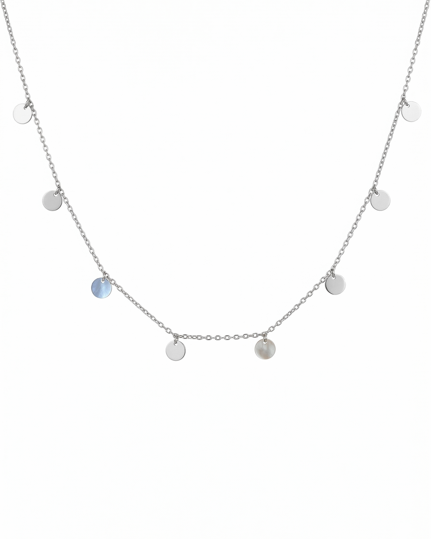 Collar de estaciones con discos lisos
