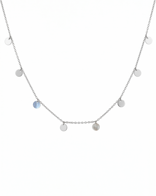Collar de estaciones con discos lisos
