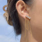 Aretes Triple Crystal Fringe
