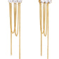Aretes Triple Crystal Fringe
