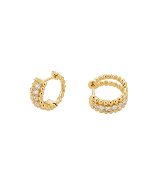 Aretes Relieve de Cuentas y Cristal
