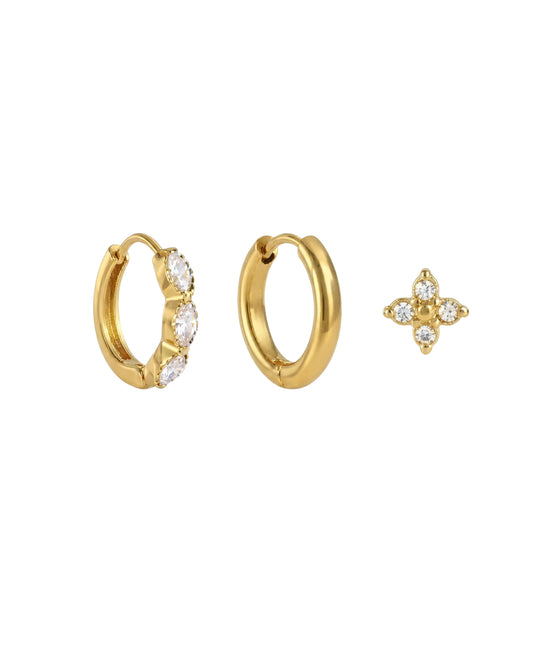 Aretes Aro Trilogía Estelar