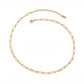 Gargantilla paperclip con textura en relieve