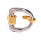 Anillo bicolor de eslabón ecuestre