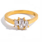 Anillo Trilogía Corte Esmeralda