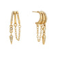 Aretes Tríada Dorada