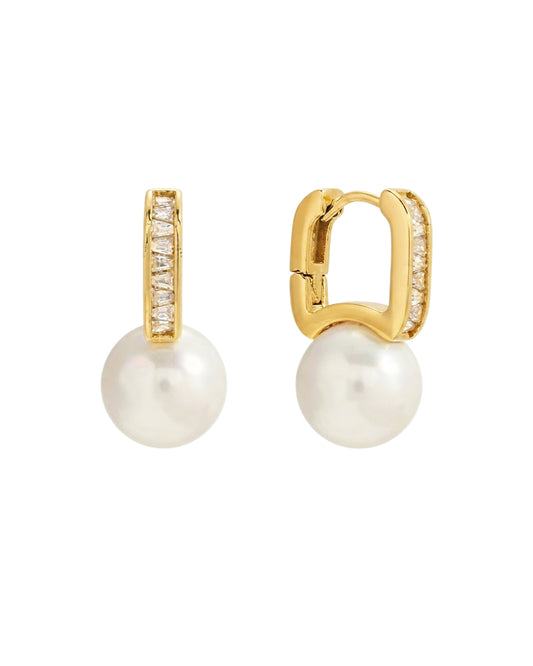 Aretes Perla Geométrica